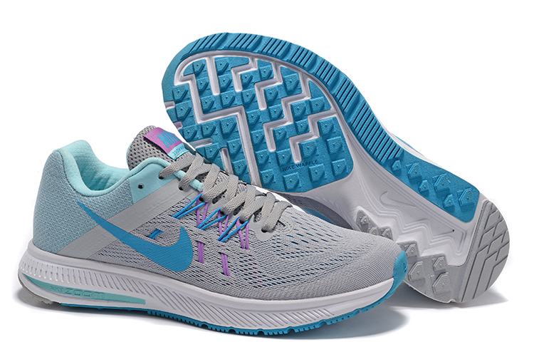 Women Nike Zoom Winflo 2 Grey Jade Blue Shoes